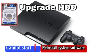 PS3 Reinstall system software | Upgrade HDD