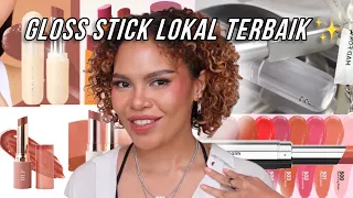 INI DIA GLOSS STICK YANG BAGUS! Gua review 7 gloss/balm stick lokal!!