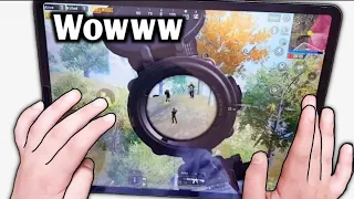 IPAD PRO 2020 PUBG HANDCAM GAMEPLAY 7 FINGERS - NO GYROSCOPE 😍 | PUBG MOBILE