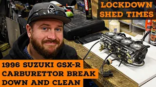 SUZUKI GSX-R SRAD Update Part 1 | Carburettor Break Down and Clean | The Engine Turns!!!