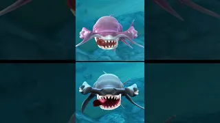 Hungry Shark World Old Vs New Great Hammerhead Shark Tongues