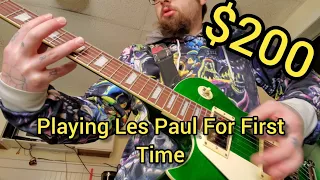 Unboxing $200 IVY Les Paul Electric Guitar Amazing Quality!!! First Time Playing Les Paul
