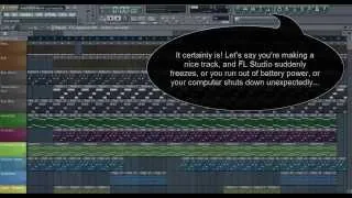 FL Studio 12 Tutorial: How to recover lost projects after crashes via Backup folder