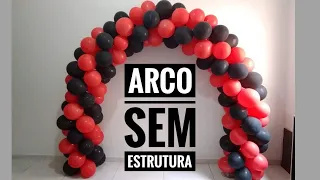 ARCO DE BALÃO - COMO FAZER ARCO DE BALÕES SEM ESTRUTURA