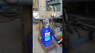 Hydraulic pipe bender #shorts