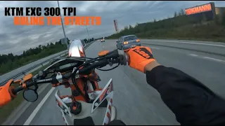 KTM EXC 300 TPI Dominating The Streets ─ Summer Memories