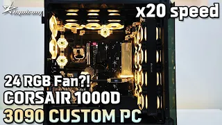 CORSAIR OBSIDIAN 1000D  | 20X | 24 RGB Fan?! With Super-Tower CUSTOM PC