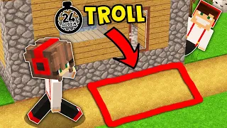 GPLAY TROLLUJE GPLAYKE PRZEZ 24 GODZINY W MINECRAFT?!