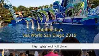 Dolphin days Sea world San Diego (Full show)