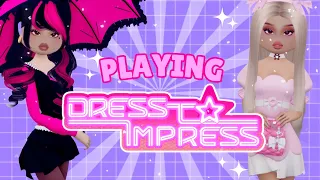 Playing DRESS TO IMPRESS on ROBLOX!