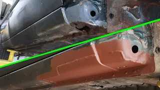 Rocker panel rust repair: fabricate and install patch