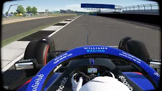 Brandon Guillot Hot Lap (1.30.125) in the 2022 Williams F1 ca rat Silverstone