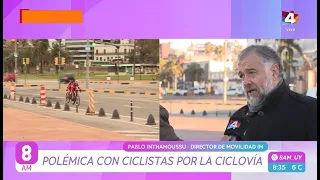 8AM - Polémica con ciclistas por la ciclovía