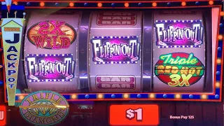 Flippin Out + Triple Double Diamond + Triple Red Hot 777 + Cash Spin slot play! Unexpected Jackpot!