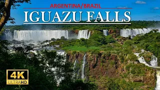 IGUAZU WATERFALL Argentina/Brazil 🇦🇷/🇧🇷 4k ,largest waterfall system in the world