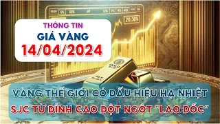 Giá Vàng Hôm Nay Ngày 14/04/2024 | Vàng Đột Ngột Lao Dốc, Người Mua Hôm Qua Lỗ 3tr/Lượng