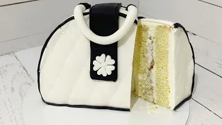 Торт Сумочка, Декор 3д торт сумочка