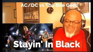 Near Perfection ! AC/DC vs The Bee Gees -Stayin' In Black - Mashup Reaction