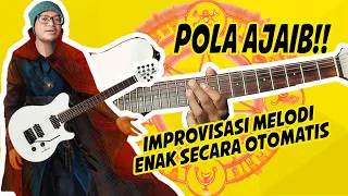 BELAJAR IMPROVISASI MELODI GITAR PAKAI "MAGIC PATTERN" PASTI AUTO ENAK