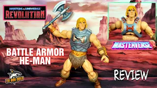 Masters of the Universe Masterverse Revolution Battle Armor He-man Review with Parts Swapping!