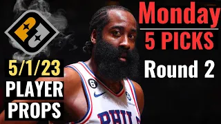 PRIZEPICKS NBA 5/1/23 MONDAY CORE PLAYER PROPS ROUND 2!