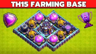 Th15 Top 10 Best Farming Bases With Links || Th15 Farming And Pushing Bases With Copy Link || 2023