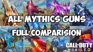 All 10 Mythic Gun Comparision | COD Mobile | CODM