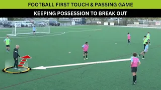 Keeping Possession To Break Out Football Practice