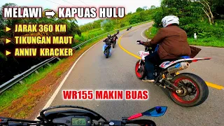 Berkendara Sejauh 360 KM 🔴 Yamaha WR 155R 🚩 Happy Anniversary 6th Kracker Kapuas Hulu