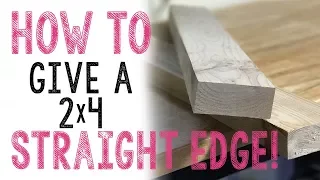 How we give our lumber a straight edge!