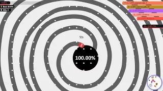 Paper.io 3 Circling the Whole Map Control: 100.00%!