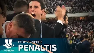 Así vivió el jugador del Real Madrid Fede Valverde los penaltis de la Supercopa