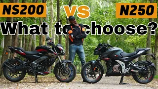 What's best for 2023, Bajaj Pulsar NS200 vs N250 detailed Comparison