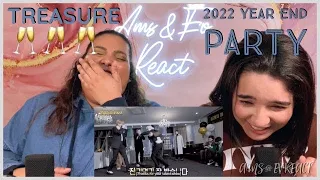 Bro We Can't With Them! 🤣 Reacting to TREASURE - 🥂묻어둔다 2022🥂 YEAR END PARTY | Ams & Ev React