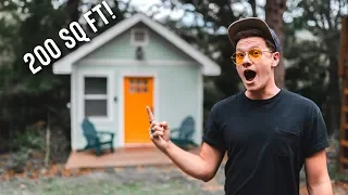 MINIMALIST LIVING 200 SQ FT TINY HOUSE! | FULL AIRBNB TOUR!