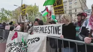 Columbia students protest against Israel-Gaza War