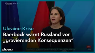 Ukraine-Konflikt: Pressekonferenz Außenministerin Baerbock und US-Außenminister Blinken