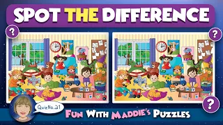 Find the Difference, Spot The Difference, 10 Fun Puzzle Quiz, No.21 #spotthedifference #KidsPuzzles