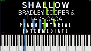 Lady Gaga & Bradley Cooper - Shallow (Piano Tutorial)