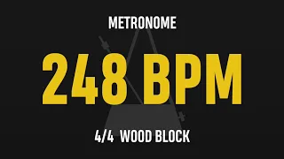 248 BPM 4/4 - Best Metronome (Sound : Wood block)