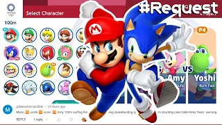 MARIO AND SONIC AT TOKYO 2020 | Gameplay (4 Players) Mario VS Sonic VS Yoshi VS Amy