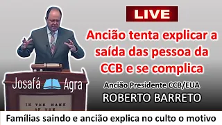 VAZA ÁUDIO: Ancião dos Estados Unidos tenta explicar a saída das pessoas da CCB e se complica todo