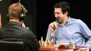 Vladimir Kramnik vs. Magnus Carlsen mid-game comments