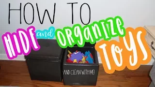 How to Hide and Organize Your Kid's Toys (and clean with me)