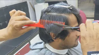 ASMR Barber/ Long Hair Transformation With Scissors #alrayaanhairstudio
