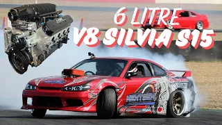 LS SWAP SILVIA S15 200SX 240SX IN 8 MINUTES! Easiest way to install 6 litre v8 in an S Chassis