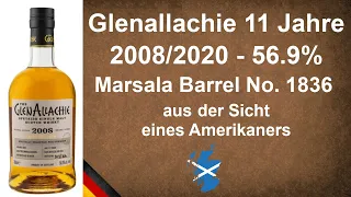 Glenallachie 11 Jahre 2008/2020 - 56.9% Marsala Barrel No. 1836 Scotch Verkostung von WhiskyJason