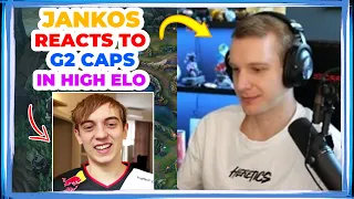 Jankos Reacts to G2 CAPS Being in HIGH ELO Again 👀