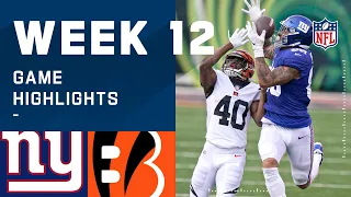 Giants vs. Bengals Week 12 Highlights | NFL 2020