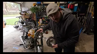 Honda CB200T Halogen (H4)/LED Headlight install/replacement